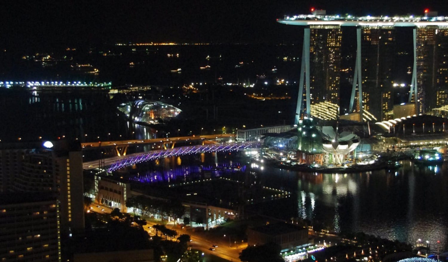 Singapore night skyline
