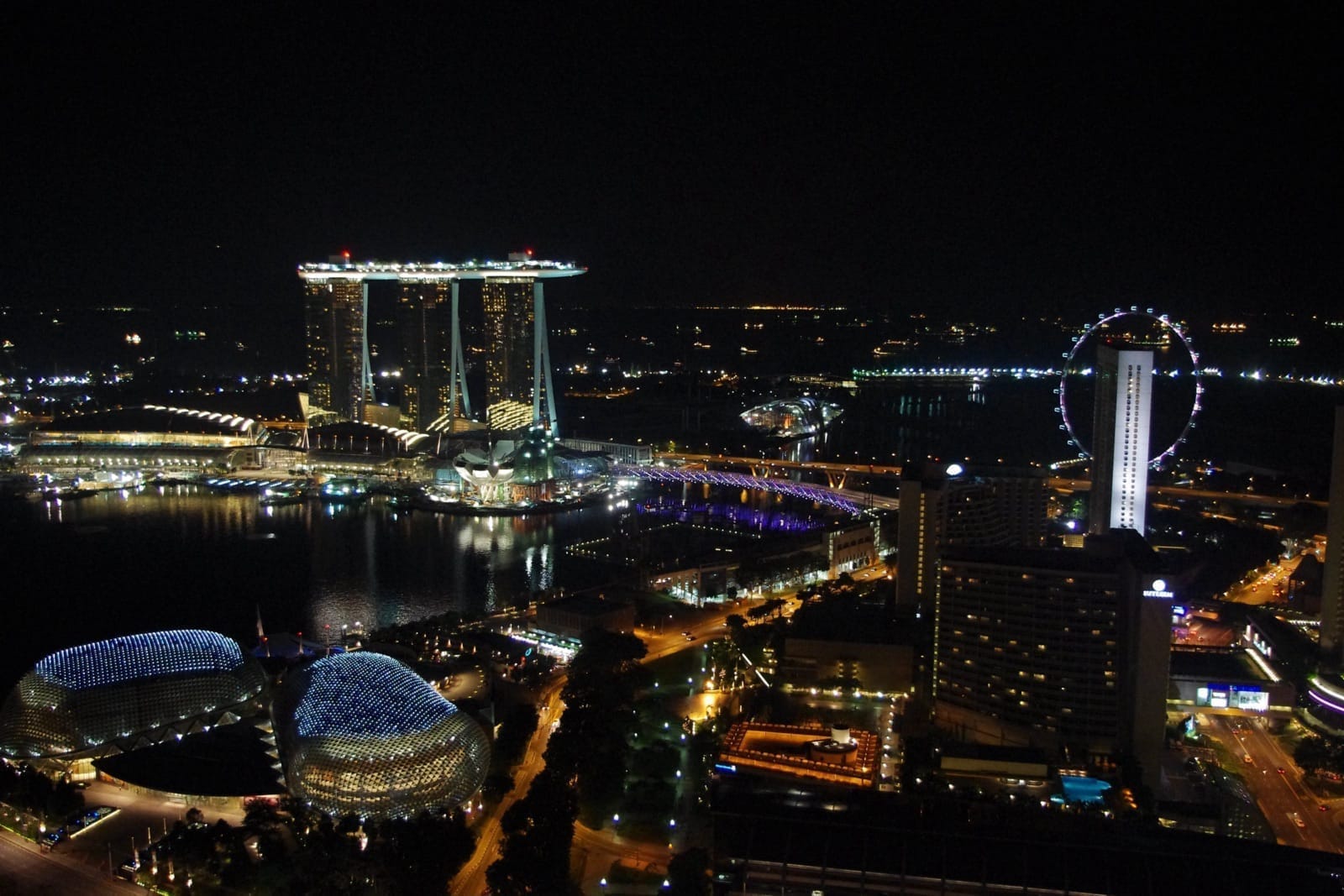 Singapore night skyline
